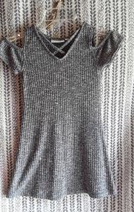 Girls cold shoulder dress